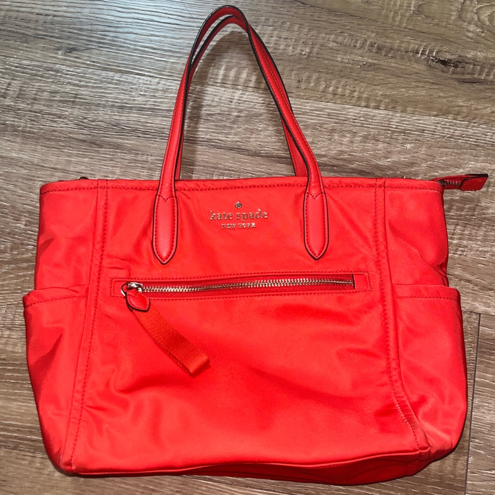 Kate Spade Bold Red Tote Bag-FREE SHIPPING
